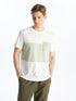 LC Waikiki Crew Neck Short Sleeve Striped Combed Cotton Men's T-shirt